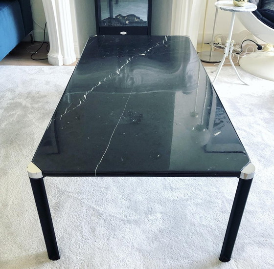 Image 1 of Coffee table black marble rectangular