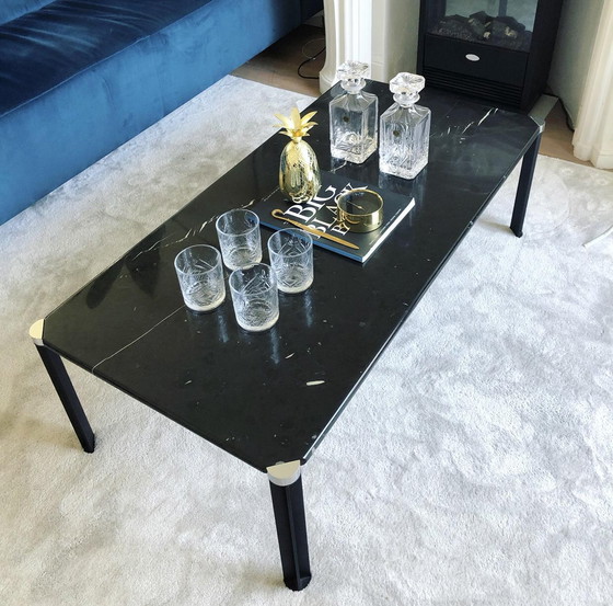 Image 1 of Coffee table black marble rectangular