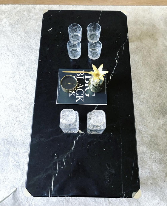 Image 1 of Coffee table black marble rectangular