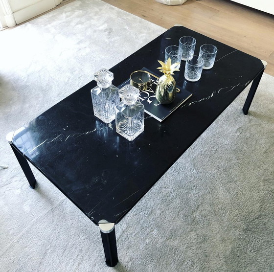 Image 1 of Coffee table black marble rectangular