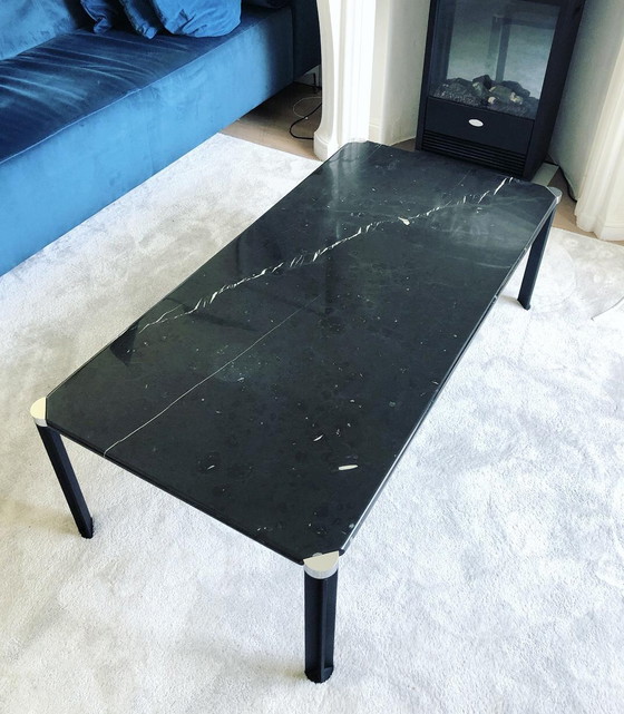 Image 1 of Coffee table black marble rectangular