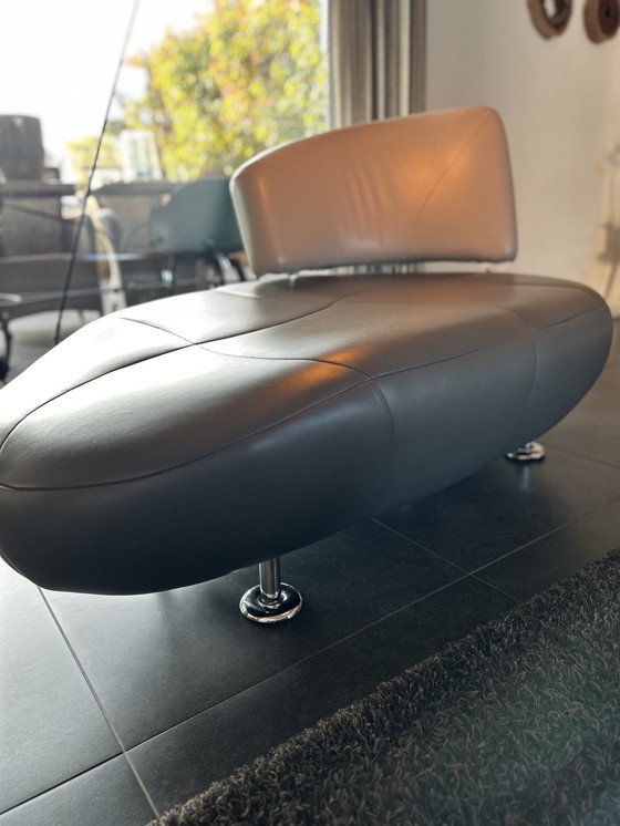 Image 1 of Leolux Kikko Chaise Longue Leather Design Armchair