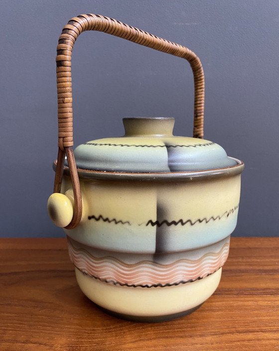 Image 1 of Art Deco Ceramic Candy Or Cookie Jar 