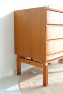 Solid Oak Chest of Drawers Marian Grabinski Ikea 60s Design