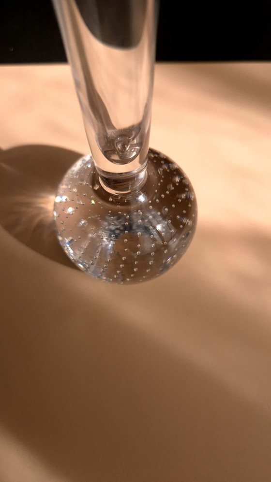 Image 1 of Vintage Blown Glass Vase, Probably From Ekenäs, Sweden 1950