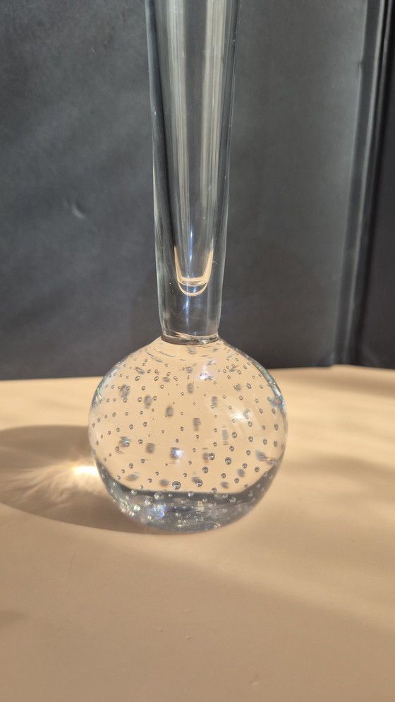 Image 1 of Vintage Blown Glass Vase, Probably From Ekenäs, Sweden 1950