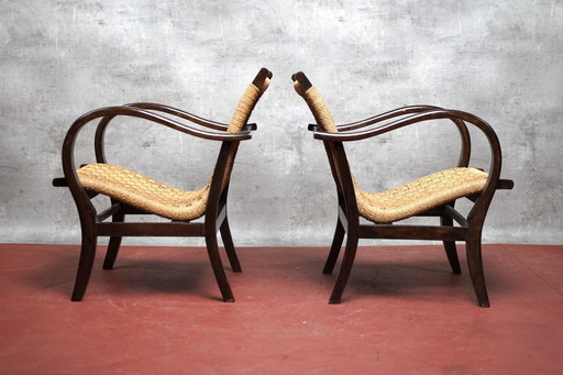 Chaises à accoudoirs allemandes