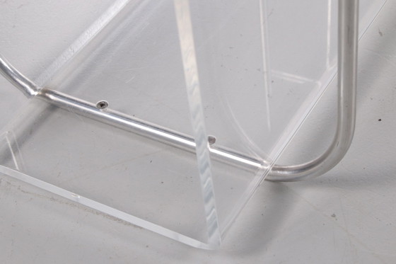 Image 1 of Étagère d'entrepôt en plexiglas avec accents métalliques, 1970