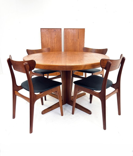 Image 1 of Extendable dining table, H.W. Klein, Bramin 1960s