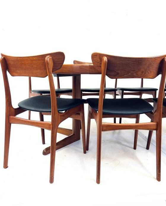 Image 1 of Extendable dining table, H.W. Klein, Bramin 1960s