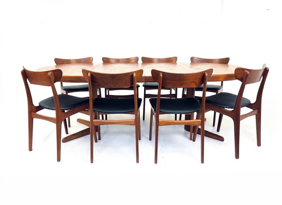 Image 1 of Extendable dining table, H.W. Klein, Bramin 1960s