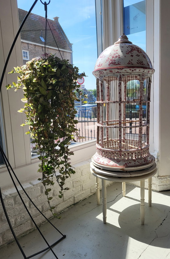 Image 1 of Vintage porcelain bird cage