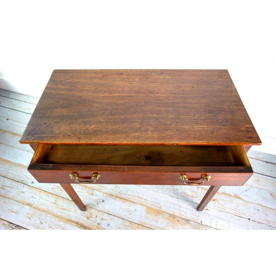 Image 1 of Tavolino laterale vintage in rovere con cassetto, Inghilterra