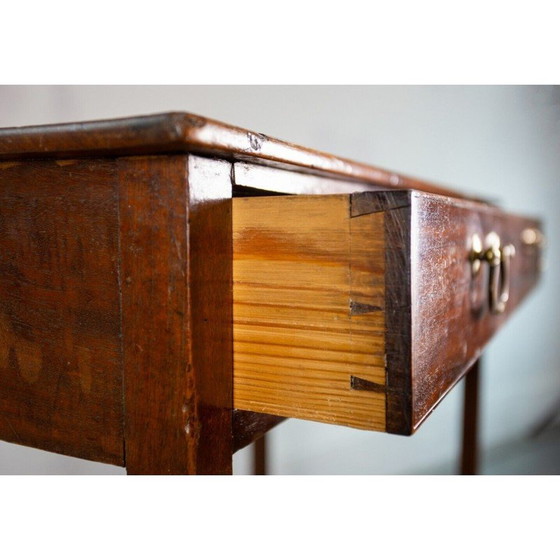 Image 1 of Tavolino laterale vintage in rovere con cassetto, Inghilterra