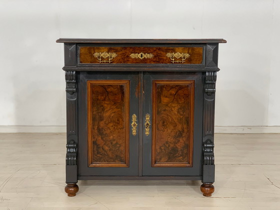 Image 1 of Wilhelminian style chest of drawers hall cupboard around 1900