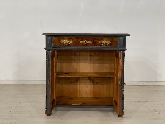 Image 1 of Wilhelminian style chest of drawers hall cupboard around 1900