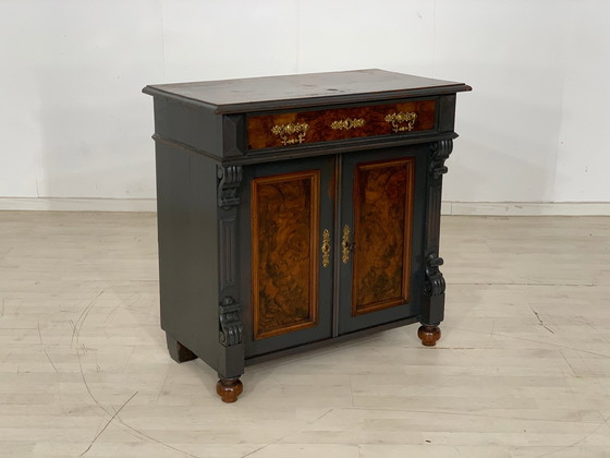 Image 1 of Wilhelminian style chest of drawers hall cupboard around 1900