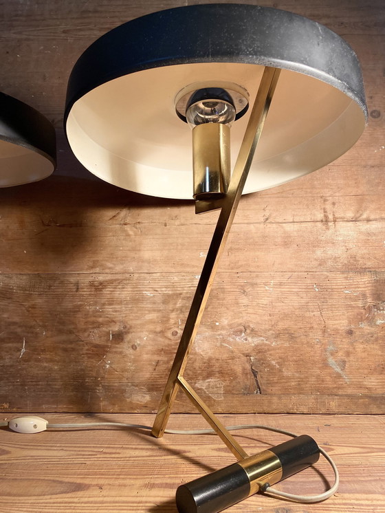 Image 1 of 2x Louis Kalff Diplomat Z Table Lamps