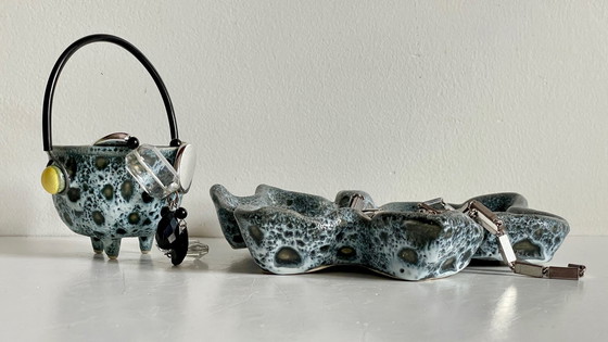 Image 1 of Ceramic pocket trays Vallauris Vintage France