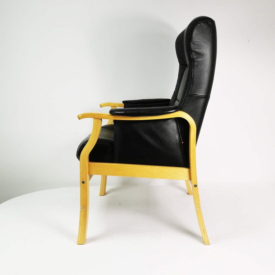 Image 1 of Poltrona reclinabile in pelle vintage Nordic Easy Chair, Danimarca 2012