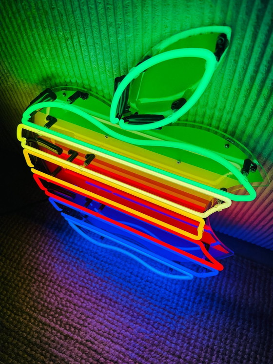Image 1 of Apple - Neon Light Board - Blown Glass - Design