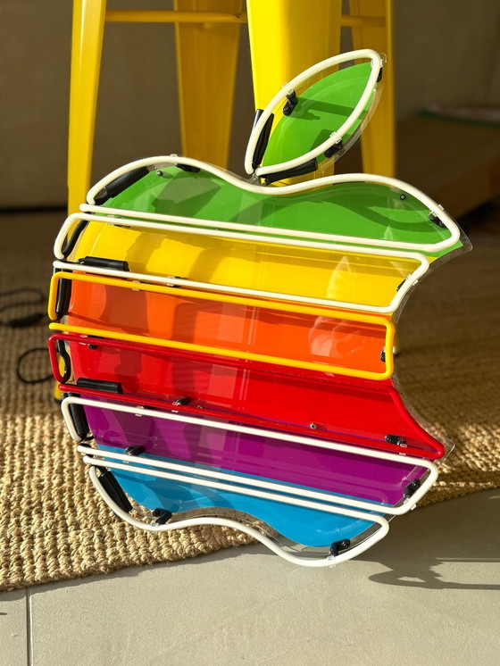Image 1 of Apple - Neon Light Board - Blown Glass - Design