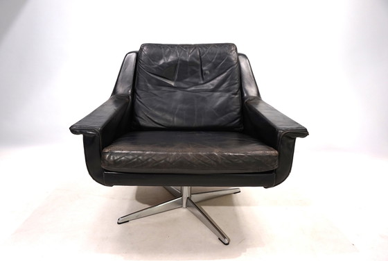 Image 1 of Chaise longue en cuir ESA 802 de Werner Langenfeld, 1960