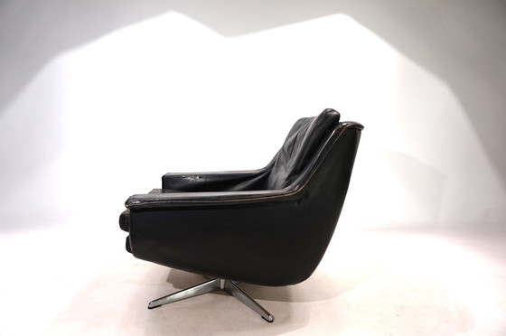 Image 1 of Chaise longue en cuir ESA 802 de Werner Langenfeld, 1960