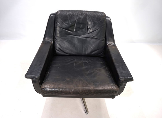 Image 1 of Chaise longue en cuir ESA 802 de Werner Langenfeld, 1960