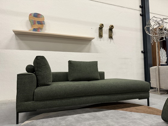 Image 1 of Design On Stock Aikon Lounge Sofa Element Footstool 210 Green Fabric