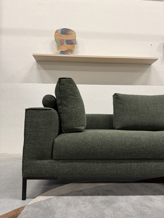 Image 1 of Design On Stock Aikon Lounge Sofa Element Footstool 210 Green Fabric