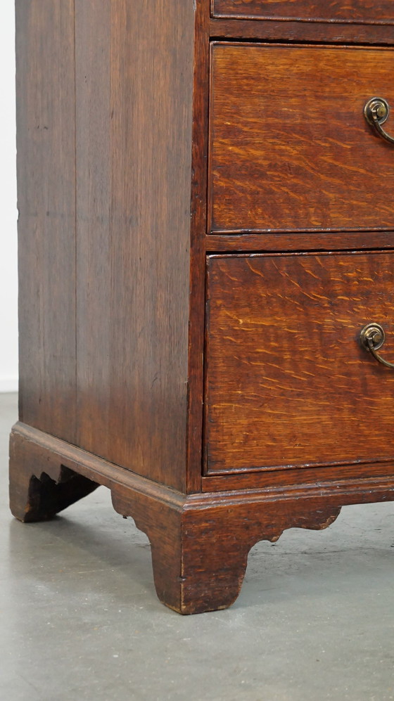 Image 1 of Oak Chest of Drawers With 5 Drawers