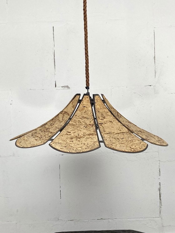 Image 1 of Clover Cork Hanging Pendant Lamp By Ingo Maurer, Germany, 1970S