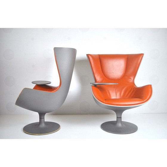 Image 1 of Pair of vintage orange armchairs by Phillipe Starck for Cassina, 2000