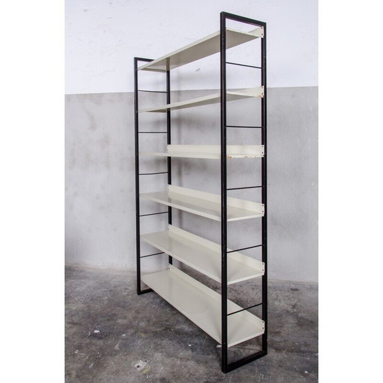 Image 1 of Large Metal Bookcase by A.D. Dekker for Tomado - 1960s