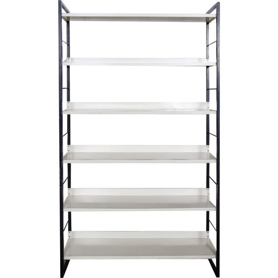 Image 1 of Large Metal Bookcase by A.D. Dekker for Tomado - 1960s