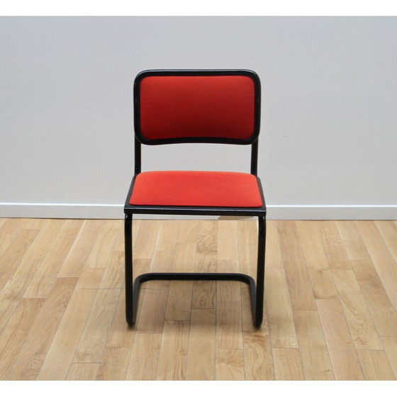Image 1 of Vintage Cesca chair in black stained wood and fabric