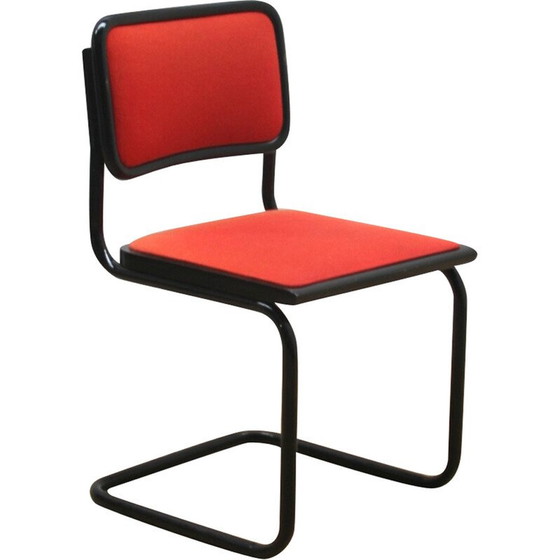 Image 1 of Vintage Cesca chair in black stained wood and fabric
