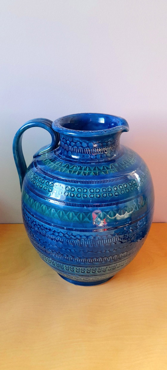 Image 1 of Bitossi Ceramic Vase, Aldo Londi, Rimini Blu