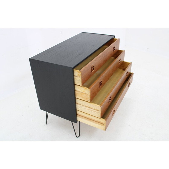Image 1 of Vintage teak chest of drawers with teak drawers, Denmark 1960