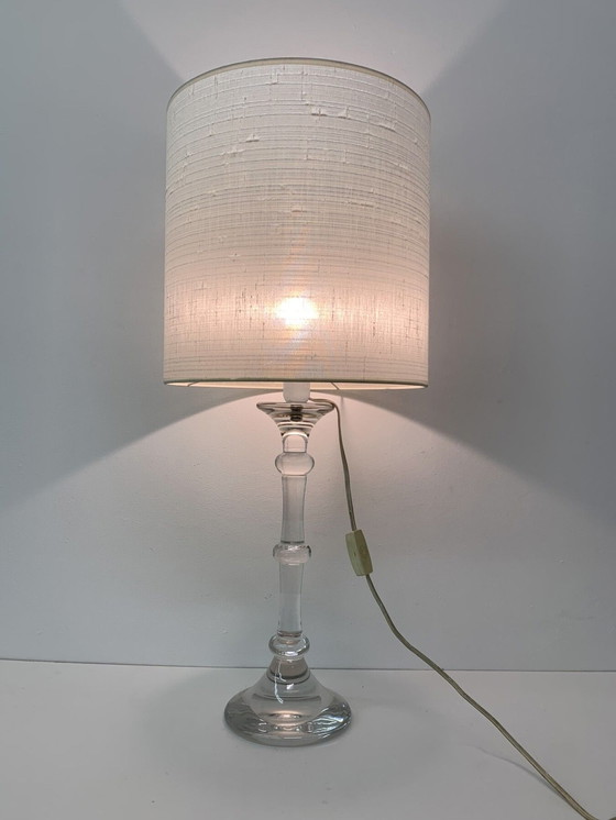 Image 1 of Glasfabriek Leerdam Mid-Century Design Crystal Table Lamp - 1960s