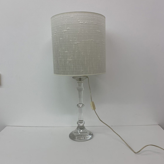 Image 1 of Glasfabriek Leerdam Mid-Century Design Crystal Table Lamp - 1960s