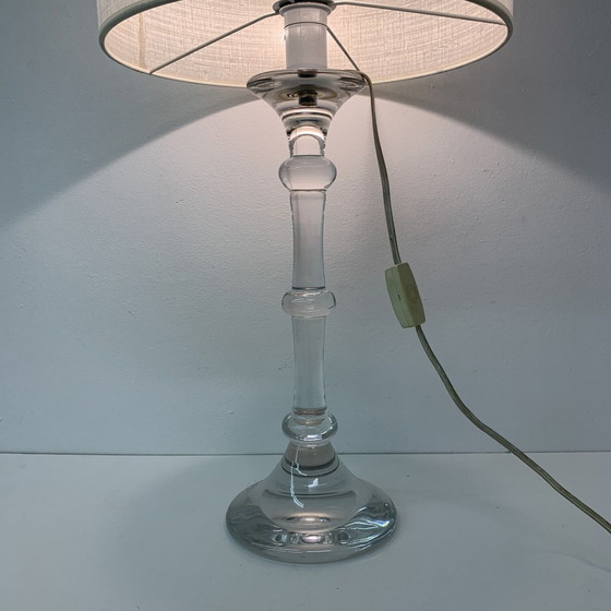 Image 1 of Glasfabriek Leerdam Mid-Century Design Crystal Table Lamp - 1960s