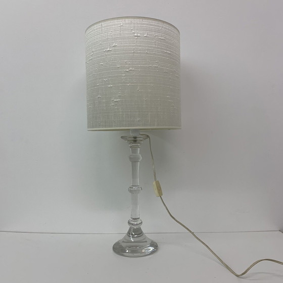 Image 1 of Glasfabriek Leerdam Mid-Century Design Crystal Table Lamp - 1960s