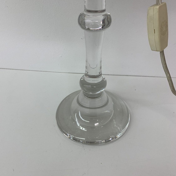 Image 1 of Glasfabriek Leerdam Mid-Century Design Crystal Table Lamp - 1960s