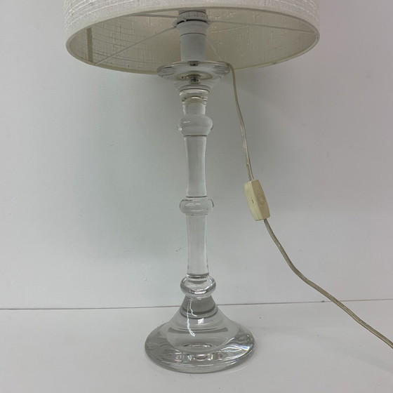 Image 1 of Glasfabriek Leerdam Mid-Century Design Crystal Table Lamp - 1960s