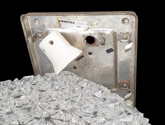 Image 1 of 1919 Vintage Glass Ceiling Lamp Erco