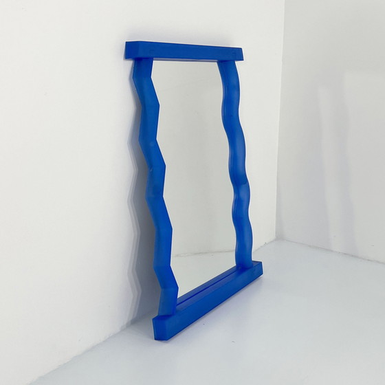 Image 1 of  Postmodern Blue Mirror From Ikea, 1990S