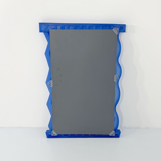 Image 1 of  Postmodern Blue Mirror From Ikea, 1990S