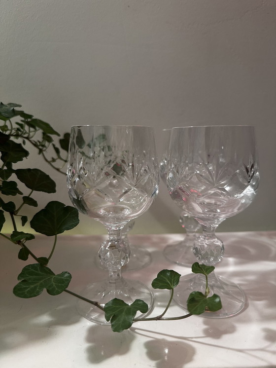 Image 1 of 4 Crystal Wine Glasses